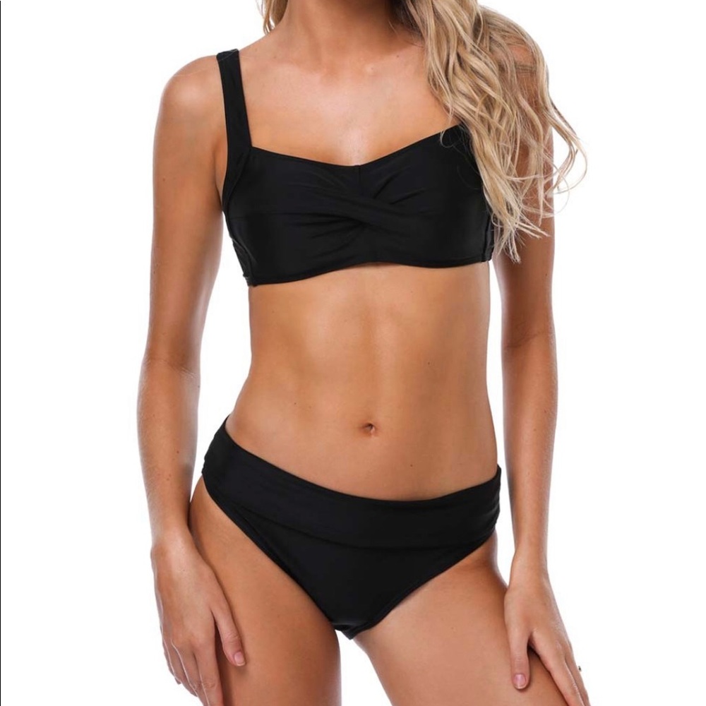 Twist Black Bikini Swim